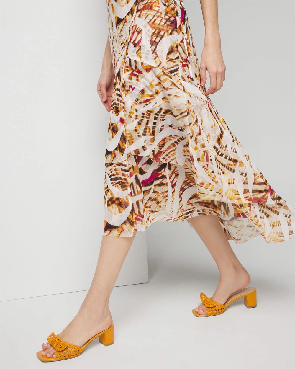Mesh midi wrap skirt hot sale